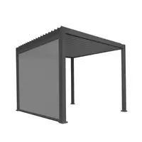 3x4 Aluminium Proteus Grey Pergola with Optional Sides