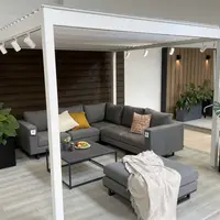 3x3 Aluminium Proteus White Pergola 