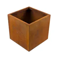 400x400mm Cube Corten Steel Planters