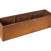 1200x400mm Trough Corten Steel Planters