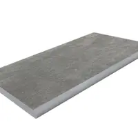 Graphite Grey Limestone Bullnose Garden Steps