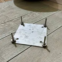 Base Levelling Plates Deluxe Metal Pergola