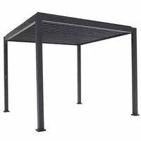 3x3 Aluminium Proteus Grey Pergola 