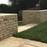 Mint Sandstone Garden Walling