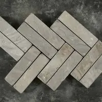 Tumbled Black Sandstone Brick Pavers