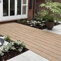 Warm Teak Brushed Composite Decking