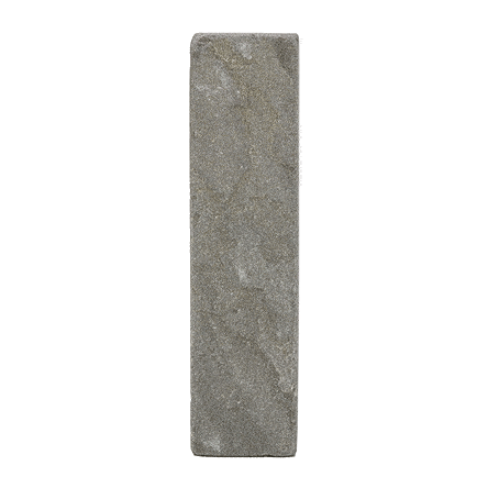 Single tumbled Black sandstone stone paver standing upright and revolving. Free UK delivery available.