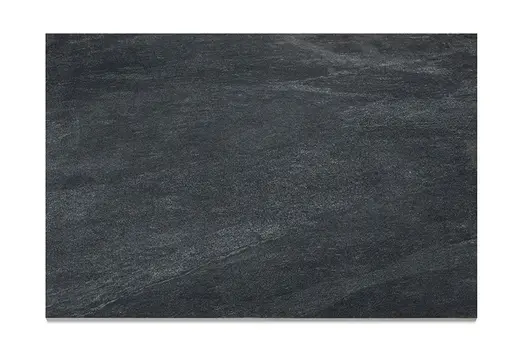 Detailed swatch image of Carbon Black Porcelain, highlighting the stone-effect pattern and dark matt finish.