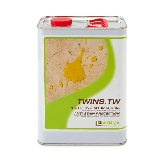 Lantania Twins TW 5-litre anti-stain protection product for porcelain and natural stone surfaces.