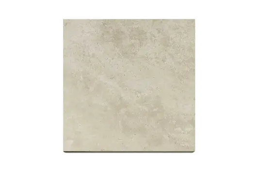 Travertine Cross Beige Porcelain Paving in 900x600mm, featuring warm beige and grey clouded tones.