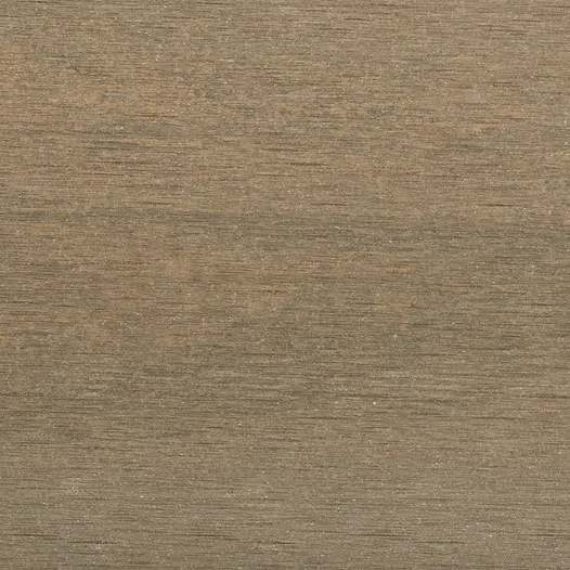 Close up swatch of Chestnut Composite Battens, showing brown tones and lined texture. Free UK delivery available.