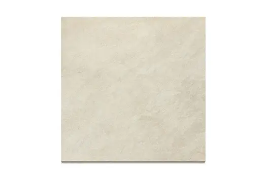 Close-up swatch of White Quartz porcelain paving, showing its subtle light tones and smooth finish.